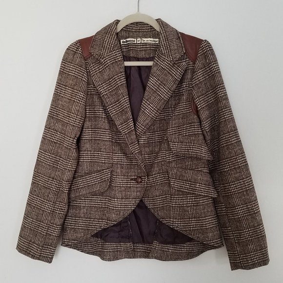 Dollhouse Jackets & Blazers - Brown Tweed Blazer